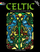 Celtic Stained Glass Coloring Book-9780486274560