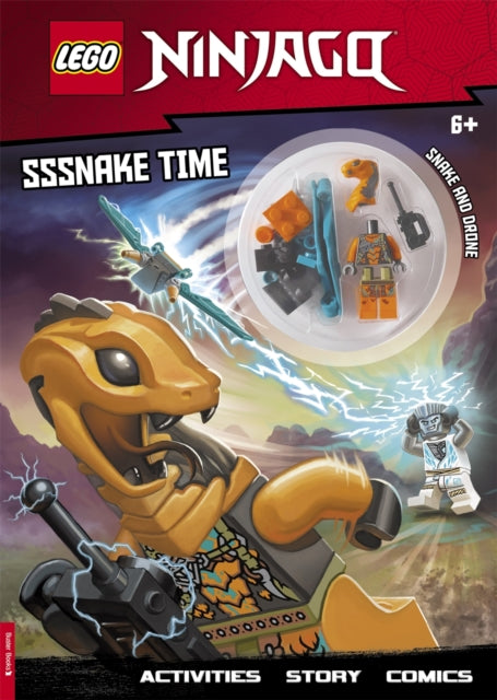 LEGOr NINJAGOr: Sssnake Time Activity Book (with Snake Warrior Minifigure)-9781780558752