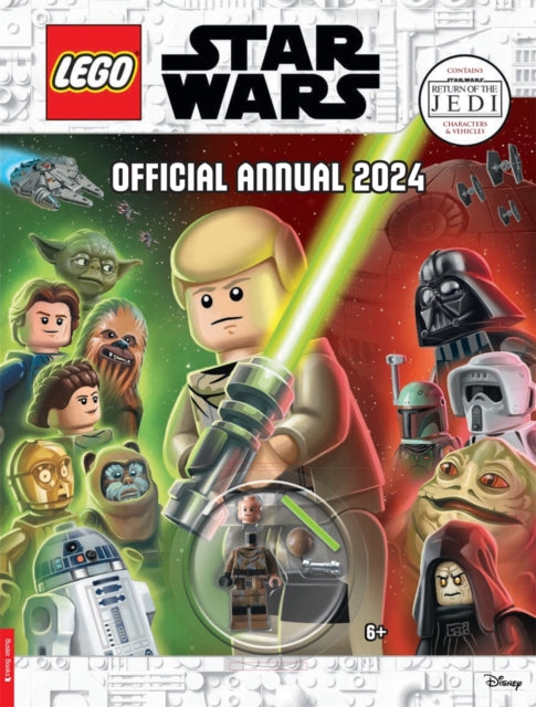 LEGOr Star WarsT: Return of the Jedi: Official Annual 2024 (with Luke Skywalker minifigure and lightsaber)-9781780559506