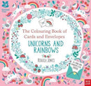 National Trust: The Colouring Book of Cards and Envelopes - Unicorns and Rainbows-9781788000895