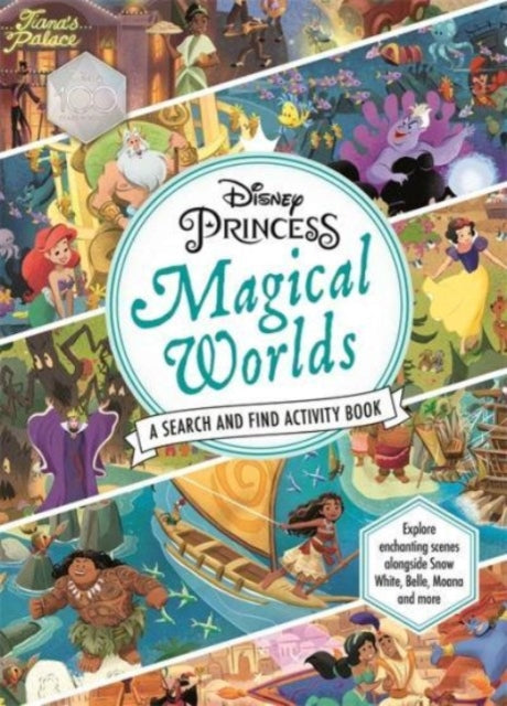 Disney Princess: Magical Worlds Search and Find Activity Book-9781800785625