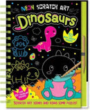 Neon Scratch Art Dinosaurs-9781801056175
