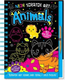 Neon Scratch Art Animals-9781801056328